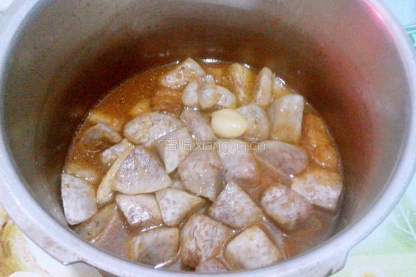 花肉煲竽头的做法图解9