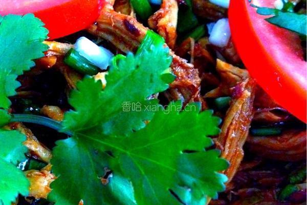 手撕红油香辣肉丝的做法图解11
