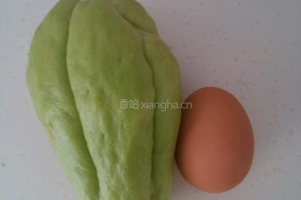 佛手瓜炒鸡蛋的做法图解1