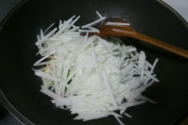 清炒萝卜丝的做法图解5