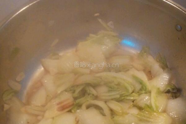 简易素炒白菜的做法图解4