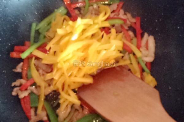 菠萝蜜丝炒肉的做法图解4