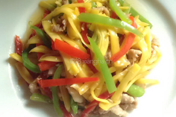菠萝蜜丝炒肉的做法图解5