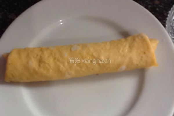 肉末香菇鸡蛋卷的做法图解5