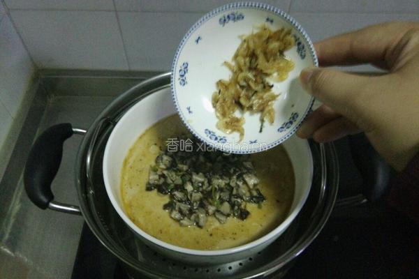 虾皮香菇鸡蛋羹的做法图解11