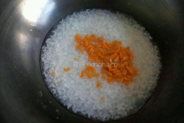 鲜虾南瓜蘑菇粥的做法图解3