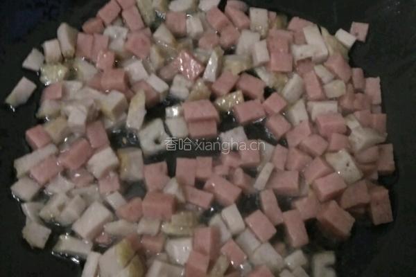 培根炒饭的做法图解3