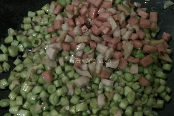 培根炒饭的做法图解5