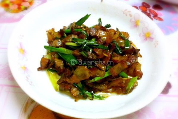 葱香腊肉的做法图解5