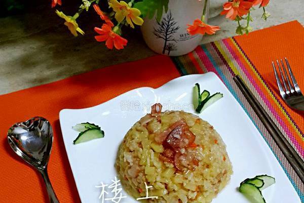 土豆培根炒饭的做法图解14