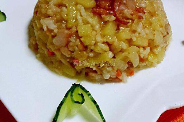 土豆培根炒饭的做法图解13