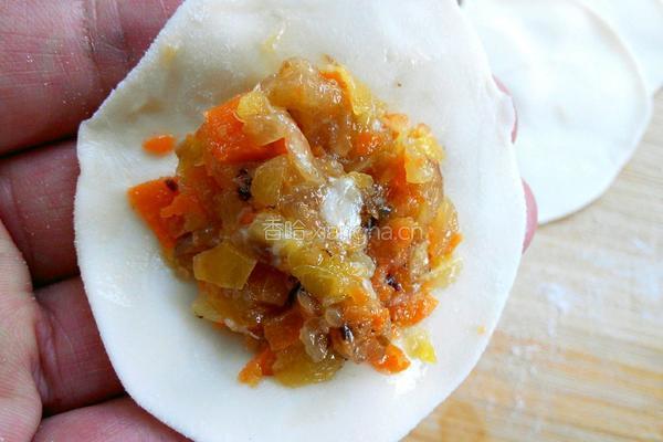 胡萝卜大葱羊肉水饺的做法图解12