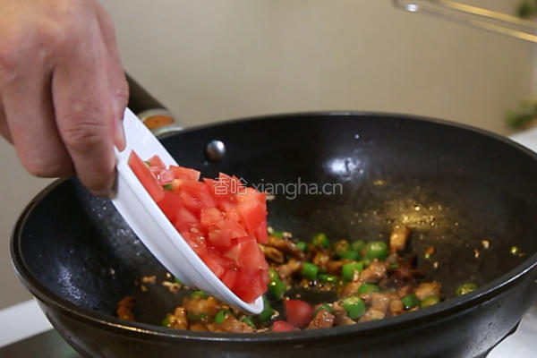 家常肉丁炒茄子的做法图解5