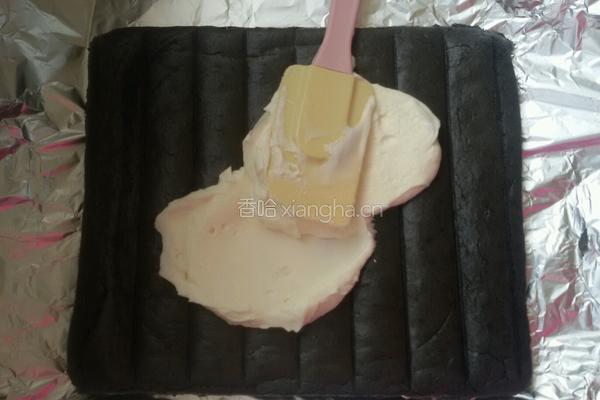 竹炭密豆蛋糕卷的做法图解15