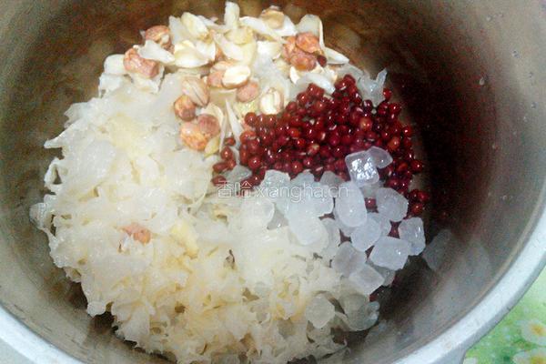 红豆银耳糖水的做法图解4