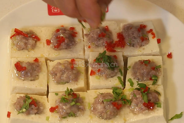 肉馅酿豆腐的做法图解8