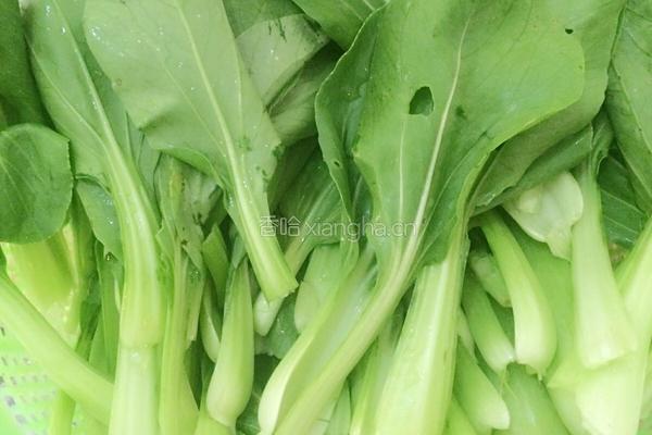 素炒上海青的做法图解1