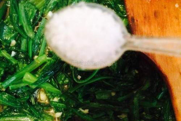 蒜香油麦菜的做法图解5