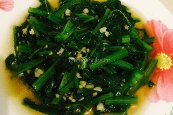 蒜香油麦菜的做法图解6