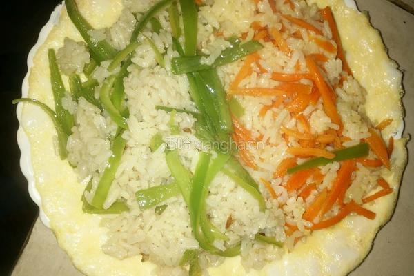 双色炒饭的做法图解6