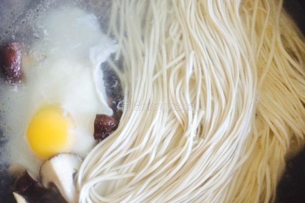 青菜鸡蛋面的做法图解4