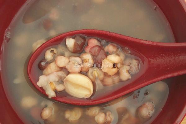 薏米红豆莲子粥的做法图解4