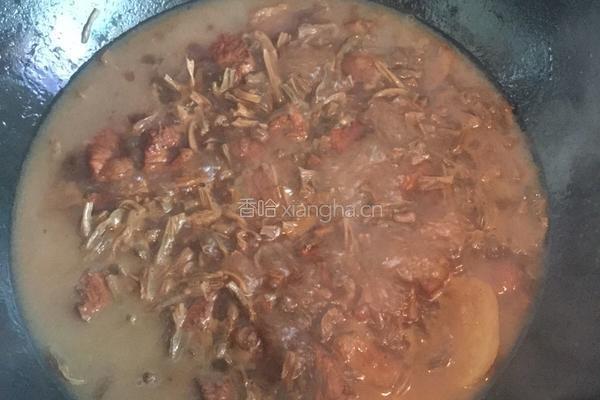 干豆角烧肉的做法图解8