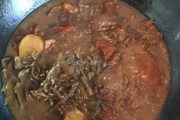 干豆角烧肉的做法图解9