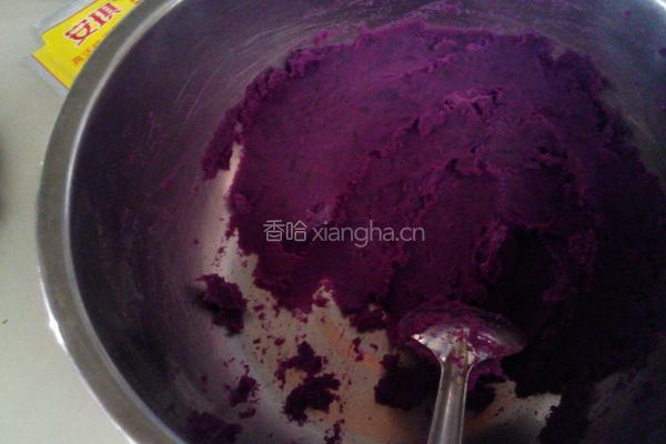 紫薯发糕的做法图解1