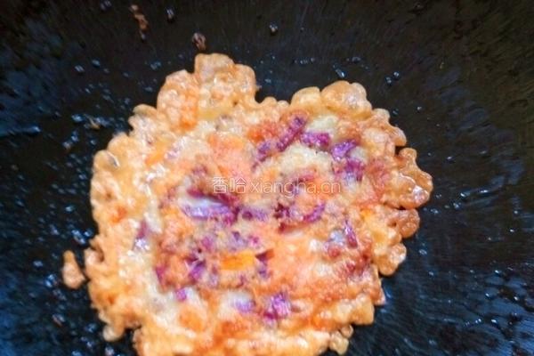 红萝卜紫薯糯米粉煎饼的做法图解8