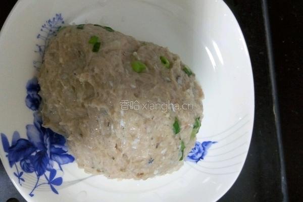 青椒酿肉的做法图解1