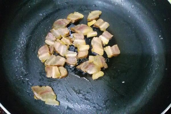四季豆炒腊肉的做法图解5
