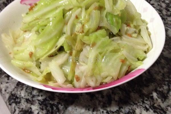油渣炒莲白的做法图解5