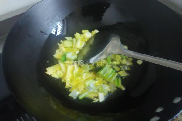 茄子炒火腿的做法图解5