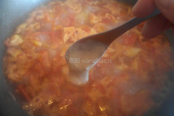 西红柿鸡蛋面疙瘩汤的做法图解7