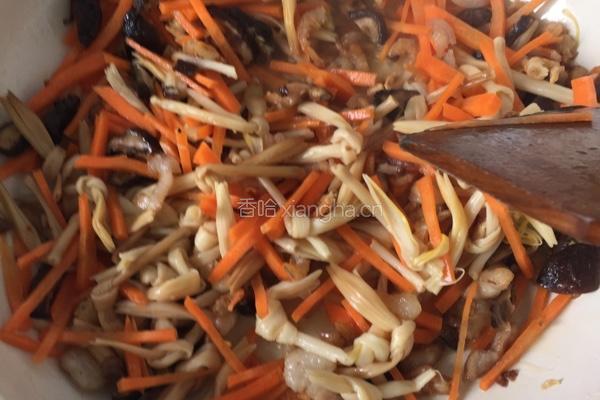 黄花菜炒粉丝的做法图解6