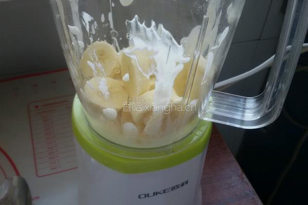 下午茶，燕麦香蕉奶昔的做法图解2