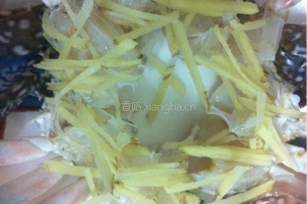 蒜蓉蒸花蟹的做法图解6