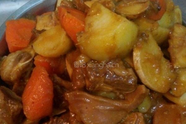 红烩土豆烧牛腩的做法图解6