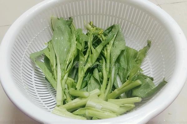 蒜蓉迟菜心的做法图解4