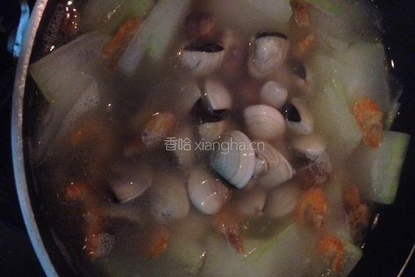 白贝虾仁冬瓜汤的做法图解7