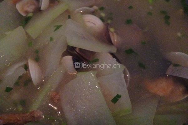白贝虾仁冬瓜汤的做法图解8