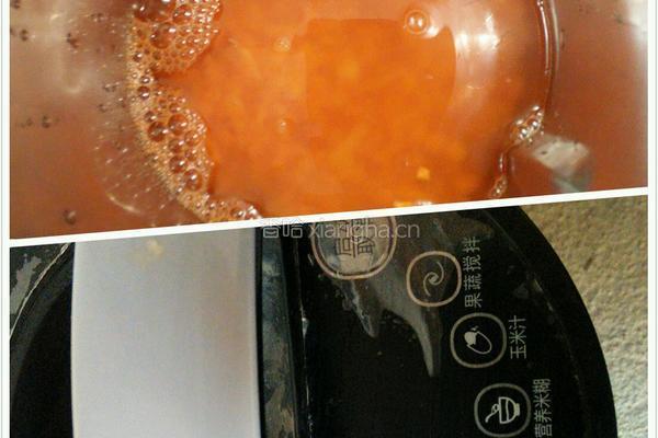 胡萝卜米糊的做法图解3