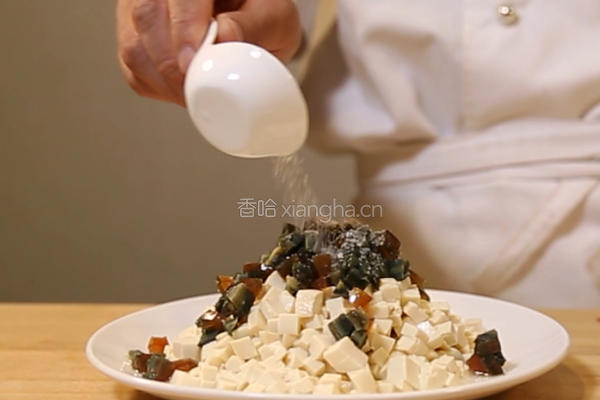 皮蛋豆腐的做法图解4
