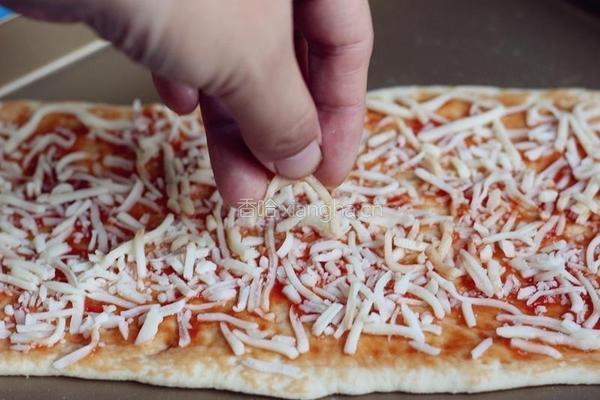薄底脆皮火腿pizza的做法图解7