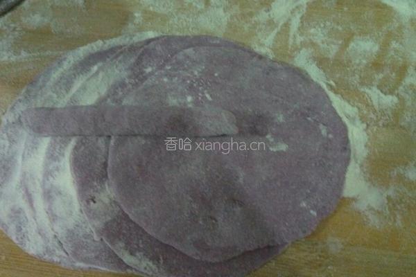 紫薯玫瑰花卷的做法图解8