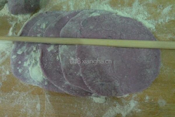 紫薯玫瑰花卷的做法图解7
