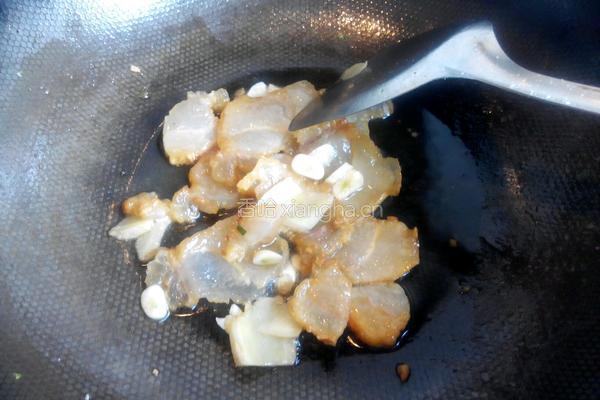 咸肉炒罗卜的做法图解3