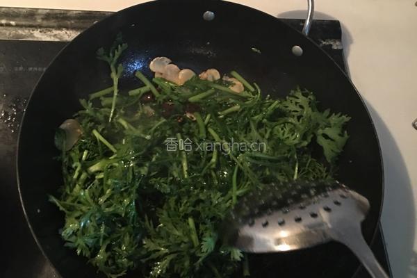 清炒茼蒿的做法图解6