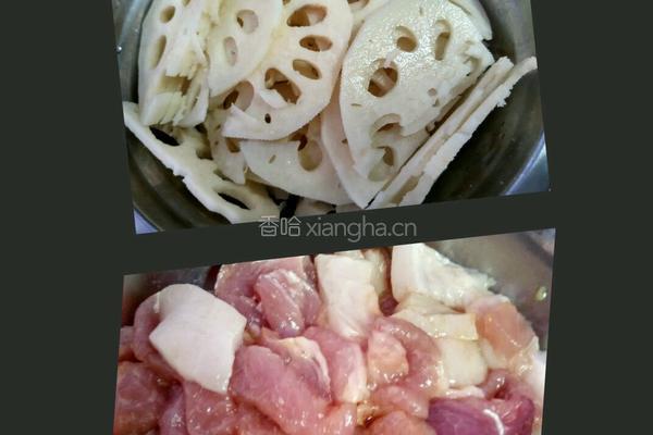 莲藕肉片的做法图解1